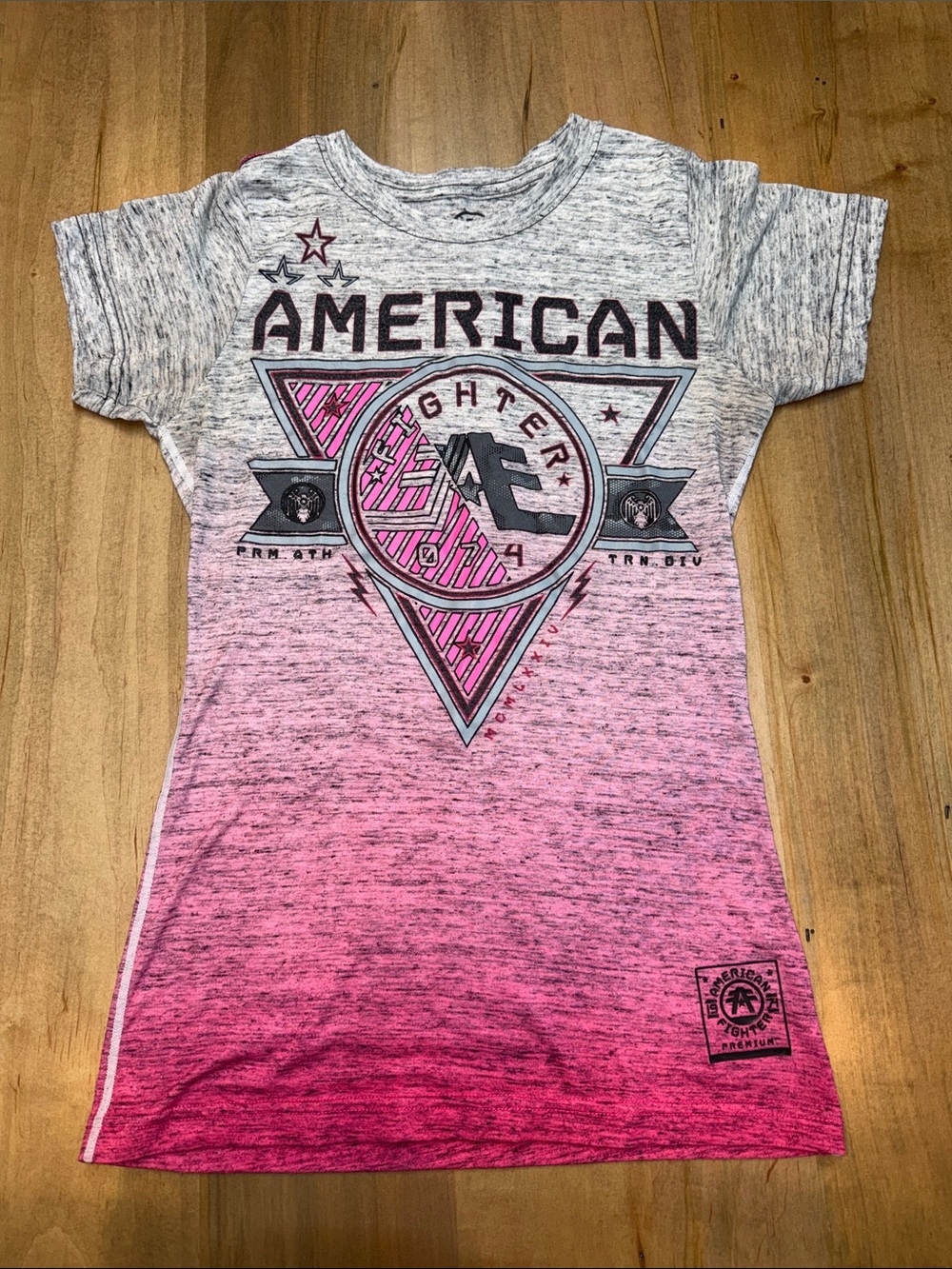 American Fighter Pink Ombre Graphic Tee